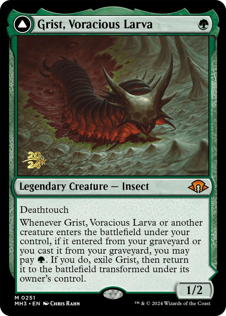 Grist, Voracious Larva [Modern Horizons 3 Prerelease Promos] | Silver Goblin