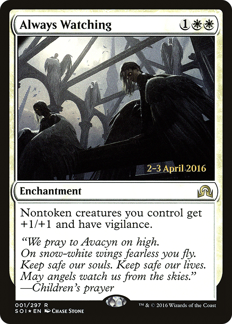 Always Watching [Shadows over Innistrad Prerelease Promos] | Silver Goblin