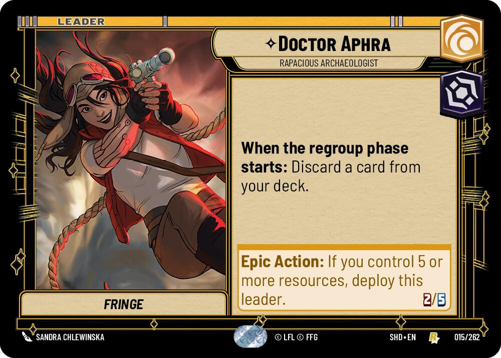 Doctor Aphra - Rapacious Archaeologist (015/262) [Shadows of the Galaxy] | Silver Goblin