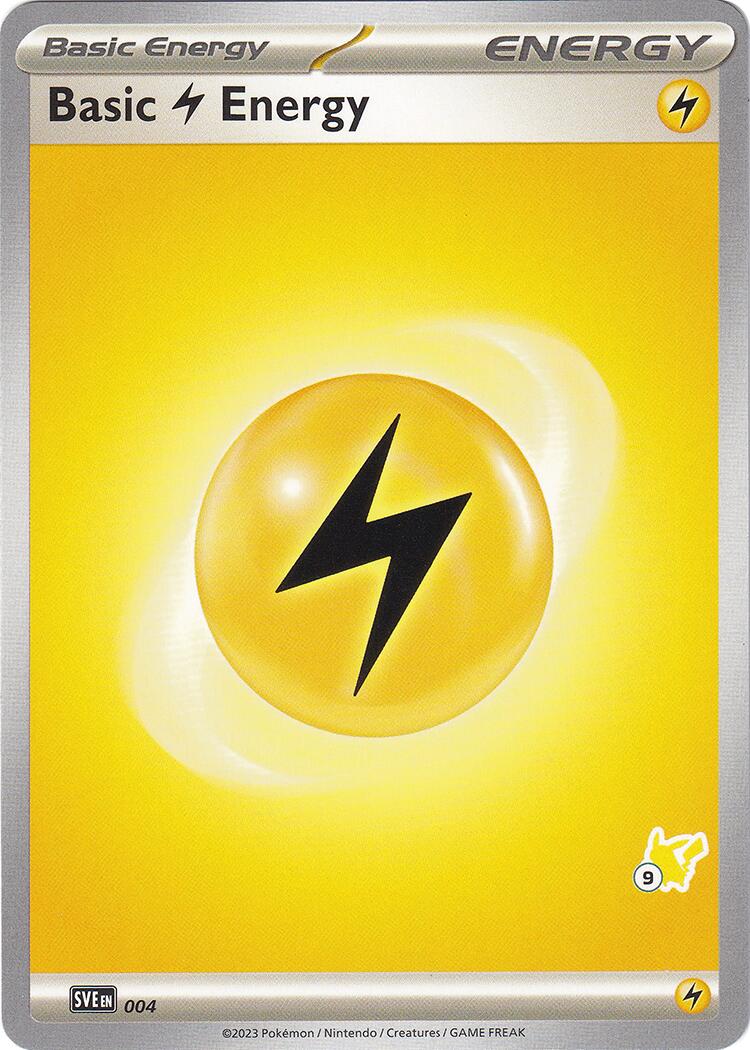Basic Lightning Energy (004) (Pikachu Stamp #9) [Battle Academy 2024] | Silver Goblin