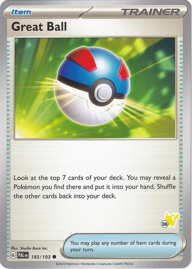 Great Ball (183/193) (Pikachu Stamp #38) [Battle Academy 2024] | Silver Goblin