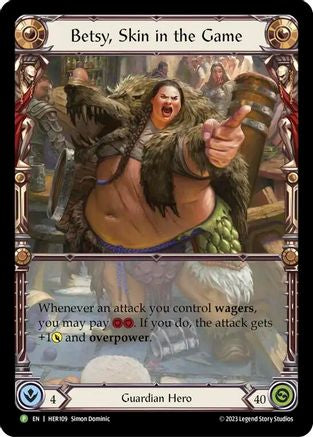 Betsy, Skin in the Game - HER109 (HER109) Rainbow Foil - Flesh and Blood: Promo Cards