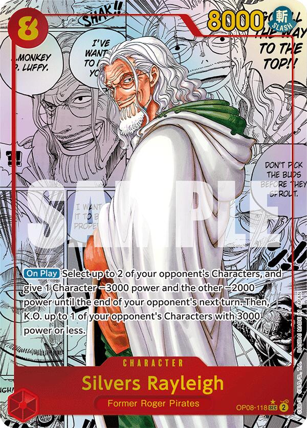 Silvers Rayleigh (Parallel) (Manga) Foil (OP08-118) - Two Legends