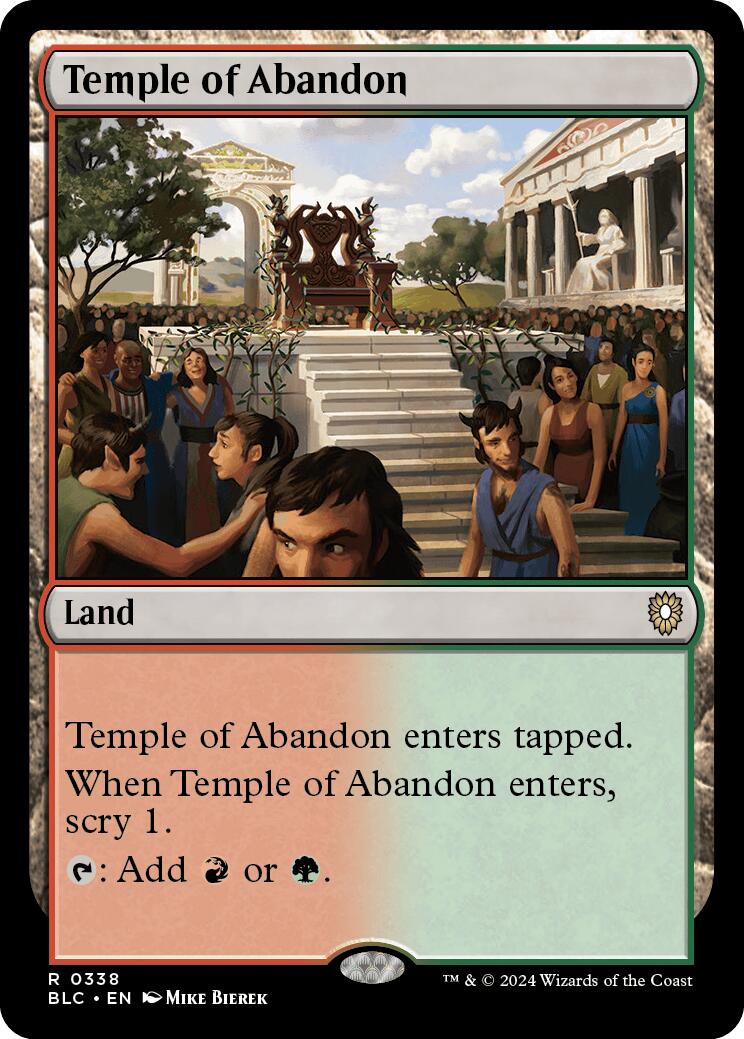 Temple of Abandon [Bloomburrow Commander] | Silver Goblin