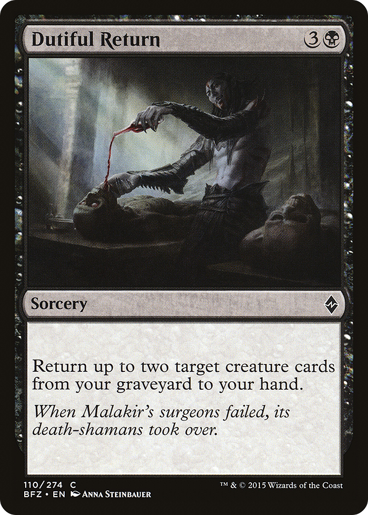 Dutiful Return [Battle for Zendikar] | Silver Goblin