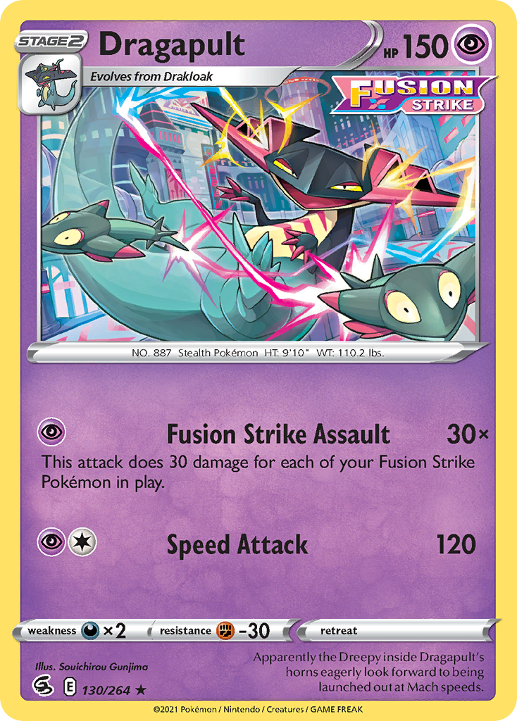 Dragapult (130/264) (Theme Deck Exclusive) [Sword & Shield: Fusion Strike] | Silver Goblin