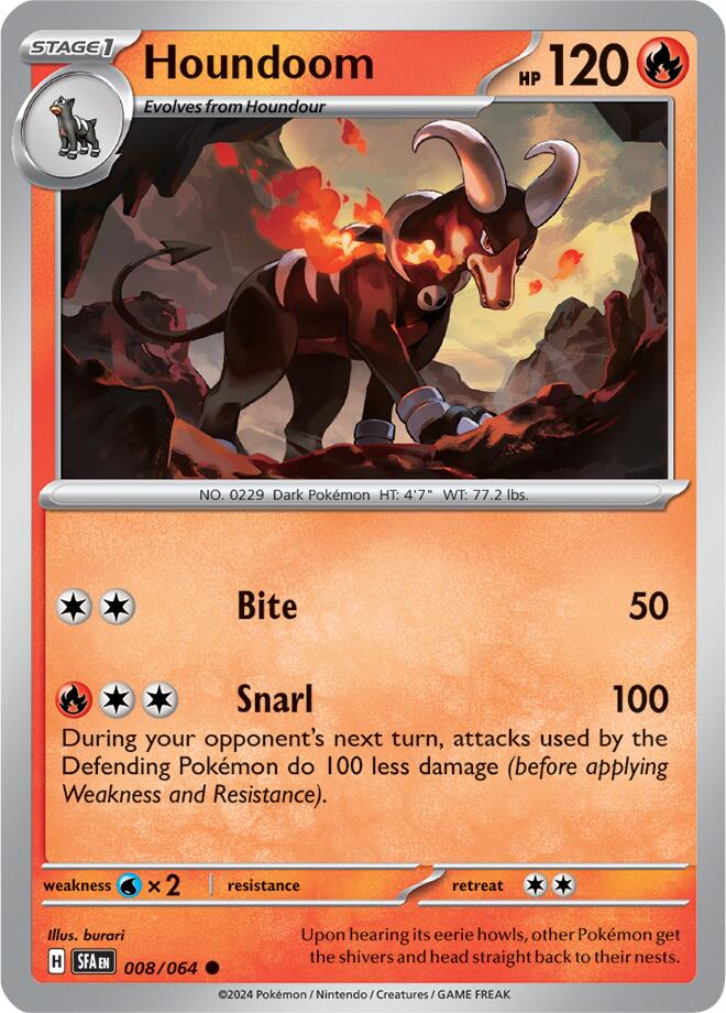 Houndoom (008/064) [Scarlet & Violet: Shrouded Fable] | Silver Goblin