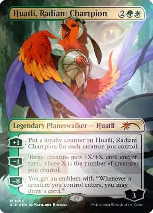 Huatli, Radiant Champion (Rainbow Foil) (1699) Foil - Secret Lair Drop Series