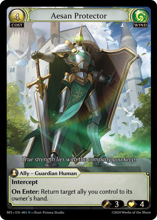 Aesan Protector (001) [Supporter Pack 2] Foil