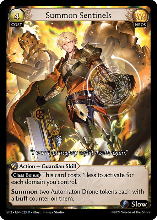 Summon Sentinels (023) [Supporter Pack 2] Foil
