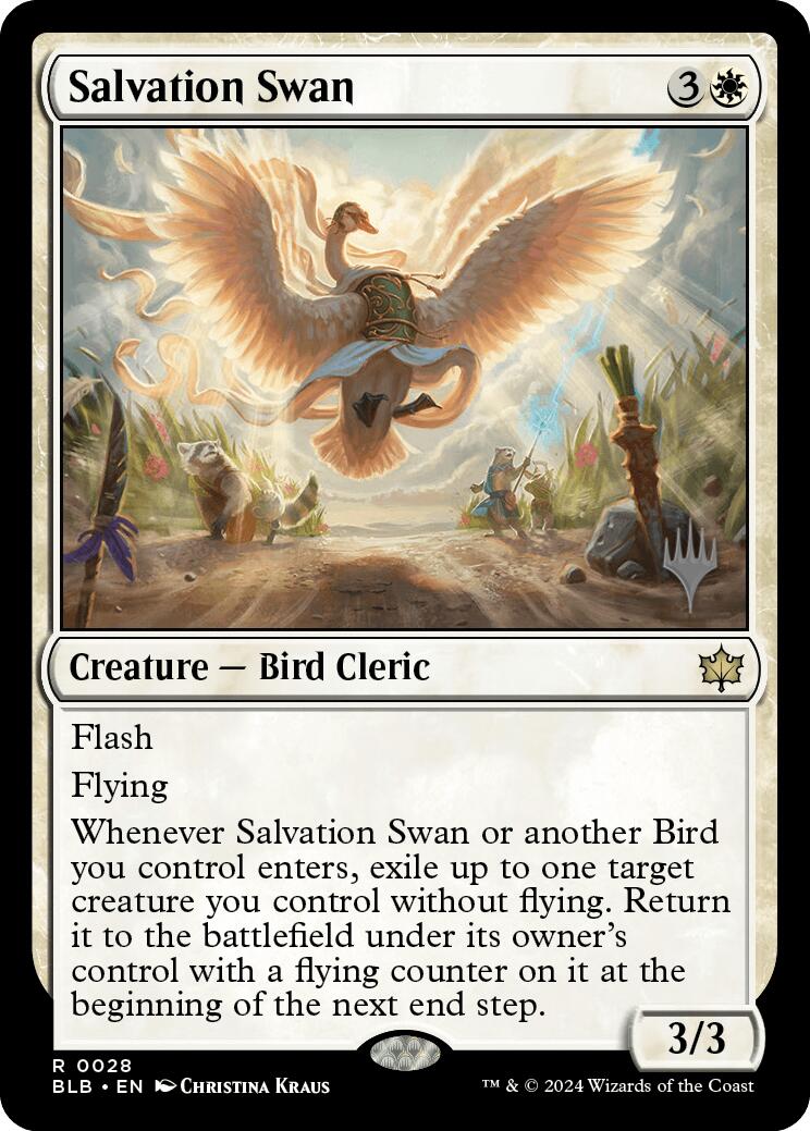 Salvation Swan (Promo Pack) [Bloomburrow Promos] | Silver Goblin