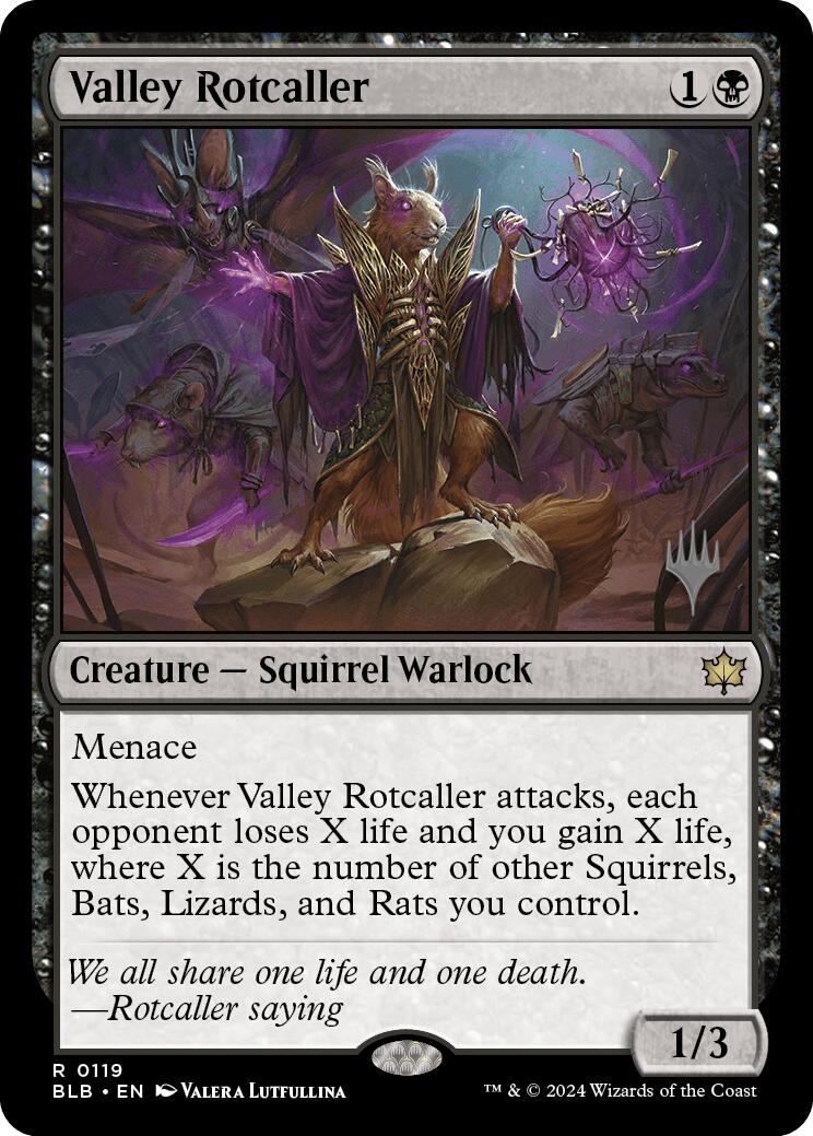 Valley Rotcaller (Promo Pack) [Bloomburrow Promos] | Silver Goblin