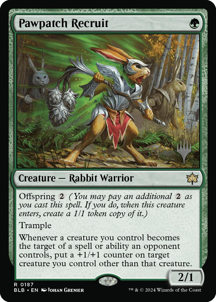 Pawpatch Recruit (Promo Pack) [Bloomburrow Promos] | Silver Goblin