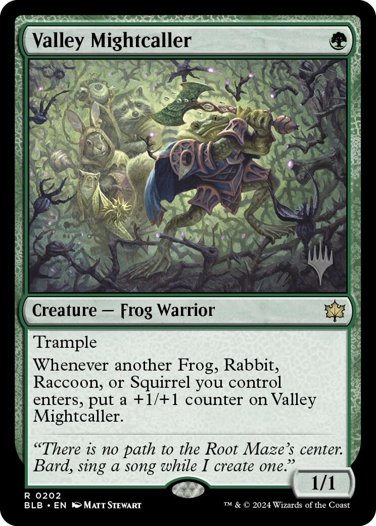 Valley Mightcaller (Promo Pack) [Bloomburrow Promos] | Silver Goblin
