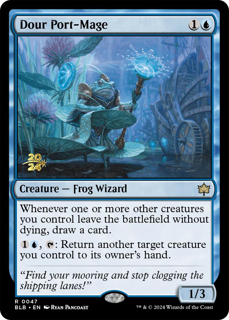 Dour Port-Mage [Bloomburrow Prerelease Promos] | Silver Goblin