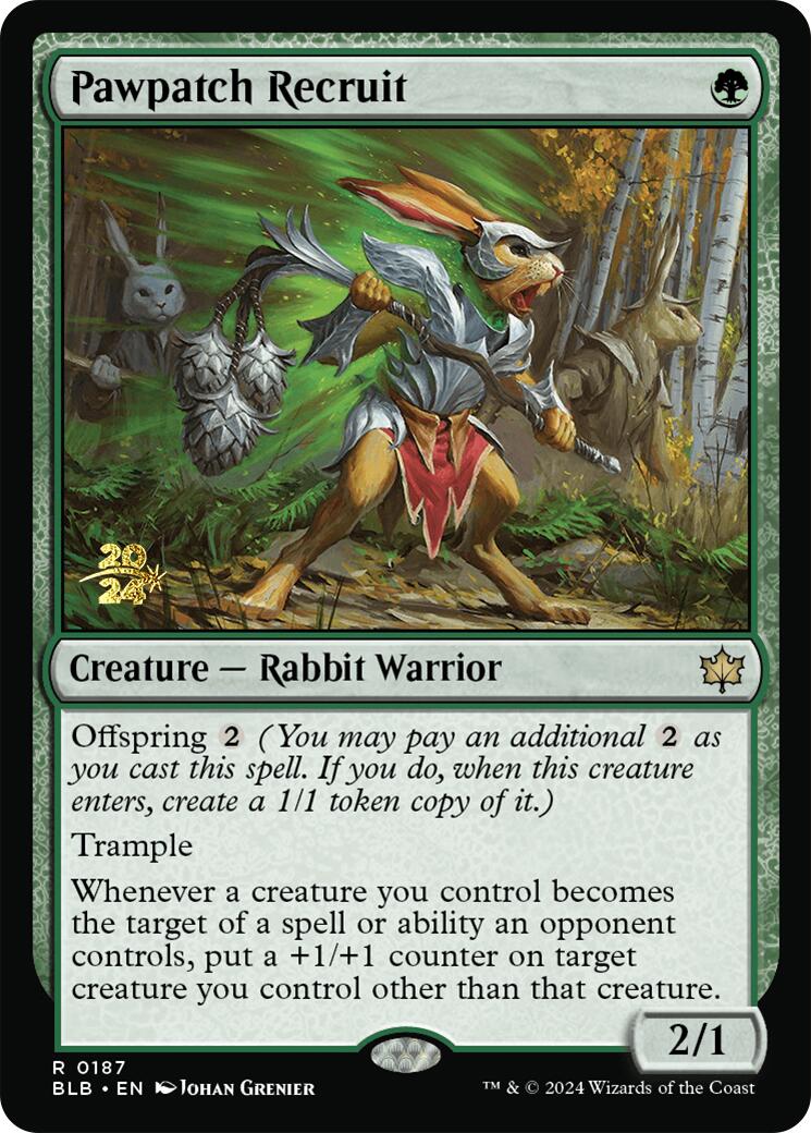 Pawpatch Recruit [Bloomburrow Prerelease Promos] | Silver Goblin