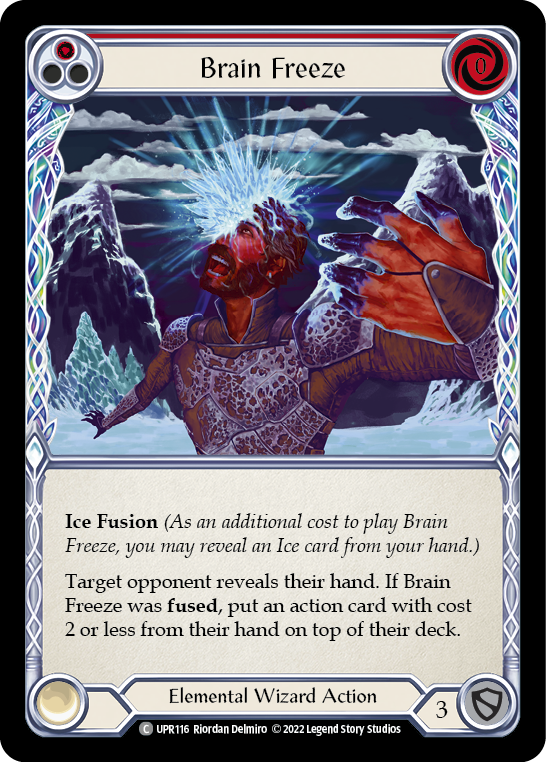 Brain Freeze (Red) [UPR116] (Uprising)  Rainbow Foil | Silver Goblin