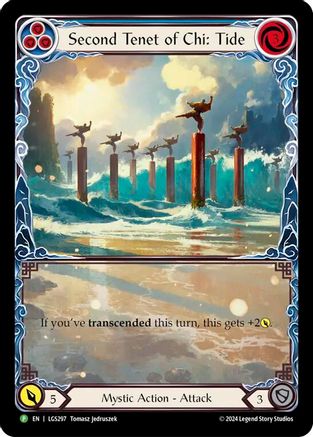 Second Tenet of Chi: Tide - LGS297 (LGS297) Rainbow Foil - Flesh and Blood: Promo Cards