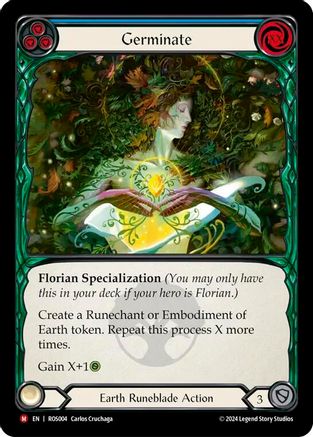 Germinate Rainbow Foil (ROS004) - Rosetta | Silver Goblin