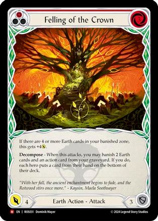 Felling of the Crown (ROS031) Rainbow Foil - Rosetta