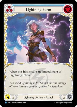 Lightning Form (Blue) Rainbow Foil (ROS084) - Rosetta | Silver Goblin