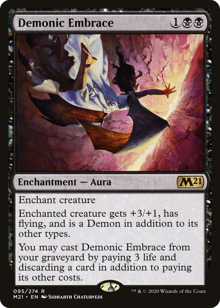 Demonic Embrace [Core Set 2021] | Silver Goblin