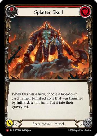 Splatter Skull (ROS243) Rainbow Foil - Rosetta