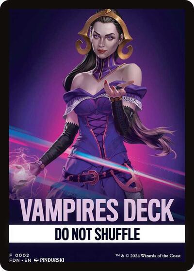 Vampires Deck Theme Card [Foundations] | Silver Goblin