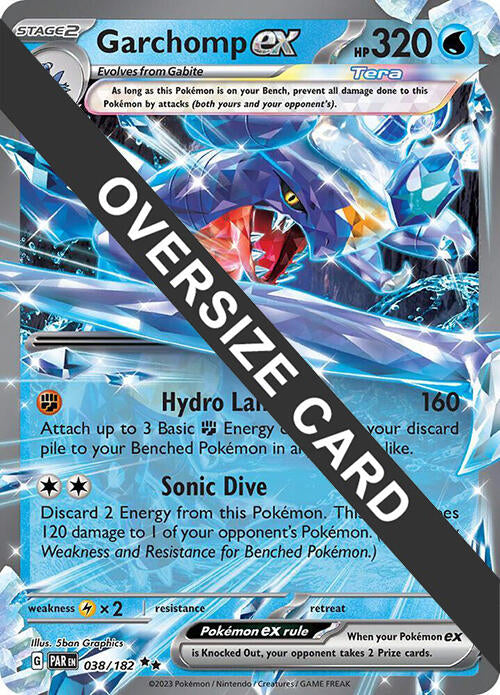 Garchomp ex (038) (Jumbo Card) [Scarlet & Violet: Black Star Promos] | Silver Goblin