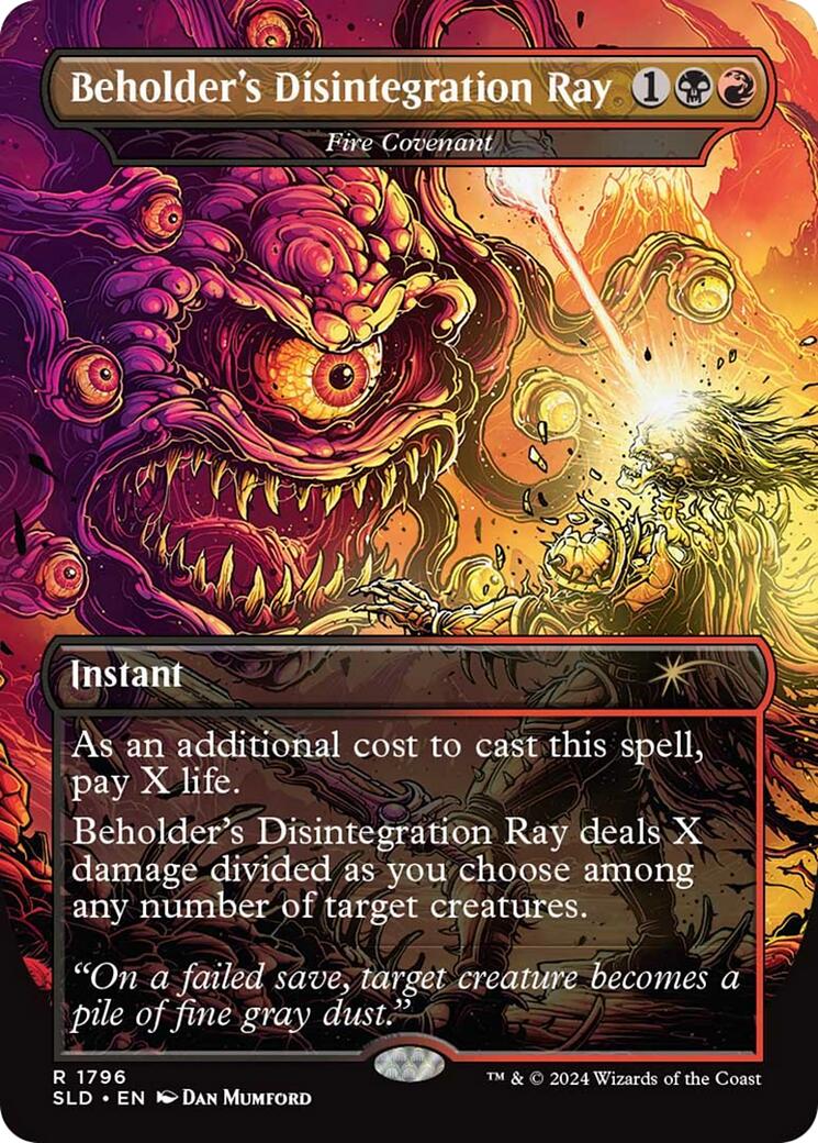 Beholder's Disintegration Ray - Fire Covenant [Secret Lair Drop Series] | Silver Goblin