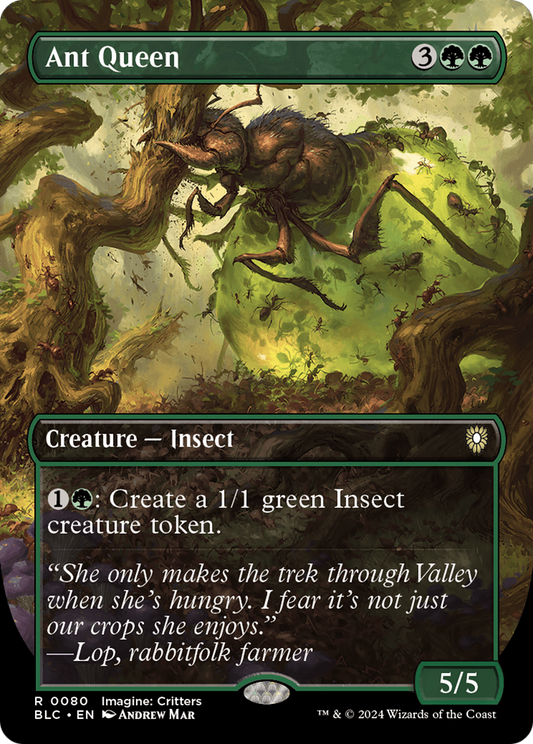 Ant Queen (Borderless) [Bloomburrow Commander] Foil