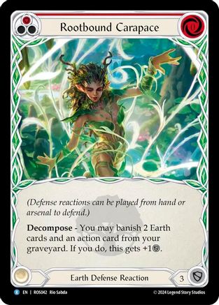Rootbound Carapace (Red) (ROS042) Rainbow Foil - Rosetta