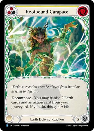 Rootbound Carapace (Yellow) (ROS043) Rainbow Foil - Rosetta