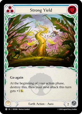 Strong Yield (Blue) (ROS066) Rainbow Foil - Rosetta