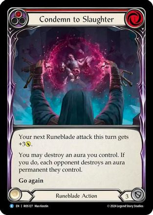 Condemn to Slaughter (Red) (ROS127) Rainbow Foil - Rosetta