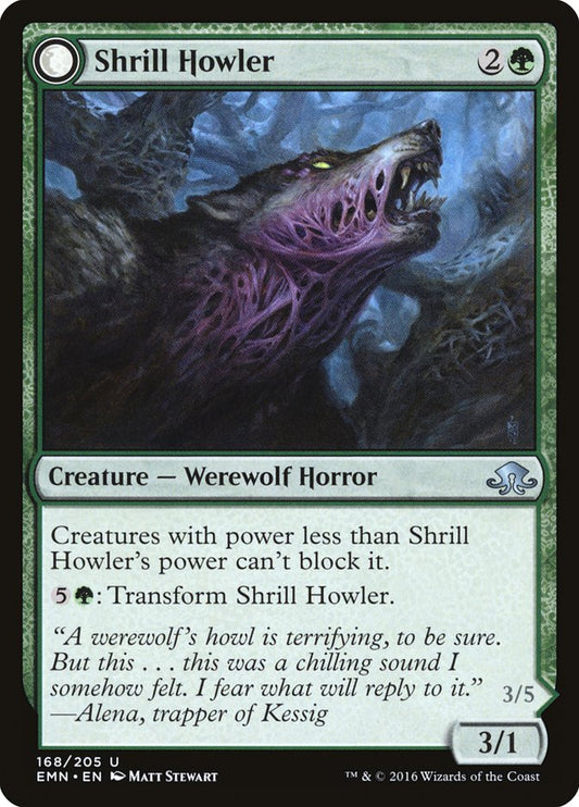 Shrill Howler // Howling Chorus [Eldritch Moon] Foil