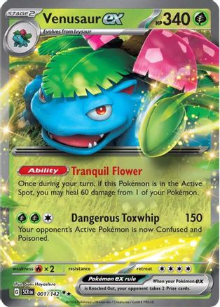 Venusaur ex (1) Holofoil - Stellar Crown