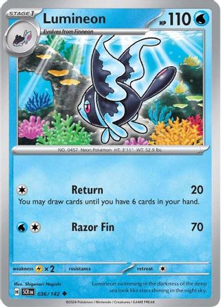 Lumineon (036/142) [Scarlet & Violet: Stellar Crown] Reverse Holofoil