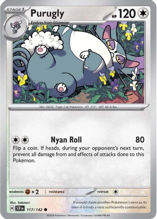 Purugly (117/142) [Scarlet & Violet: Stellar Crown] Reverse Holofoil