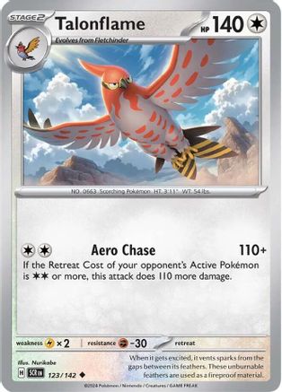 Talonflame (123/142) [Scarlet & Violet: Stellar Crown] Reverse Holofoil
