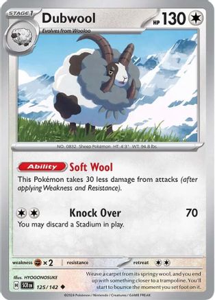 Dubwool (125/142) [Scarlet & Violet: Stellar Crown] Reverse Holofoil