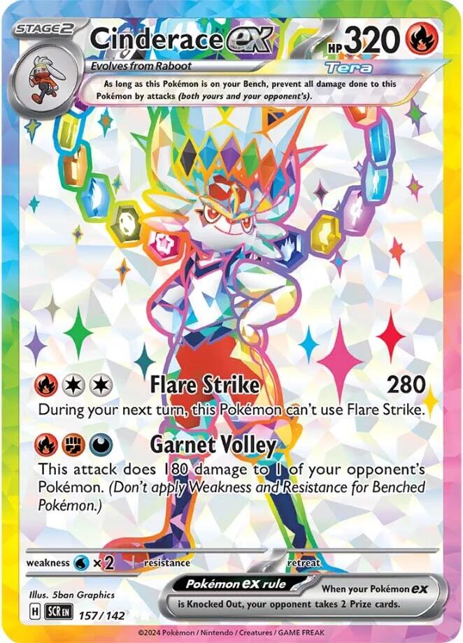 Cinderace ex (157/142) [Scarlet & Violet: Stellar Crown] | Silver Goblin