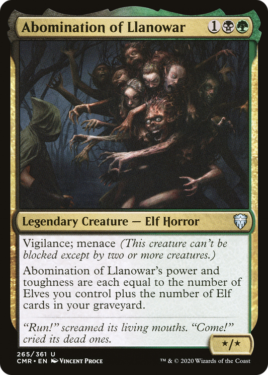 Abomination of Llanowar [Commander Legends] Foil