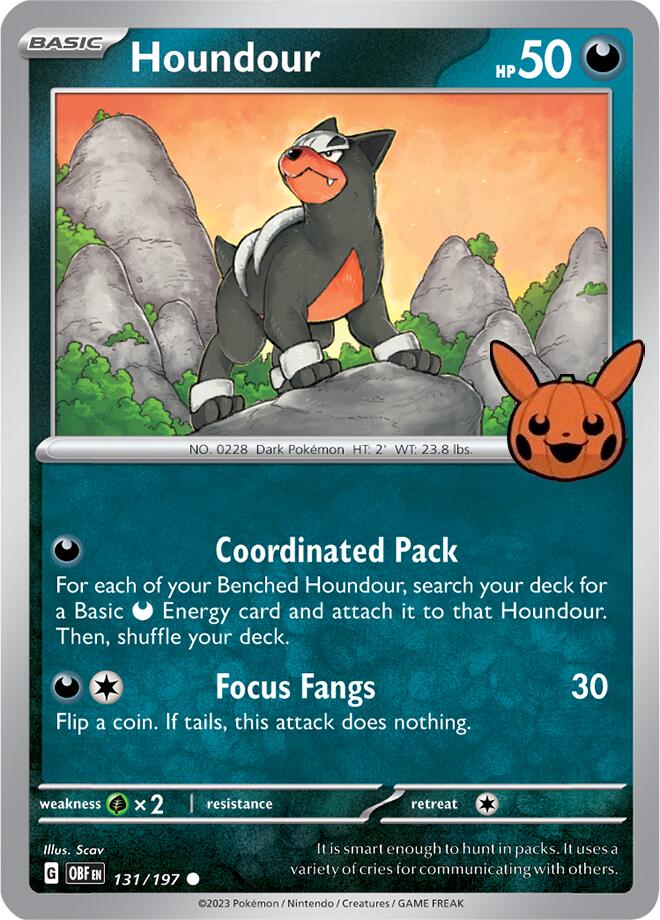 Houndour (131/197) [Trick or Trade 2024] | Silver Goblin