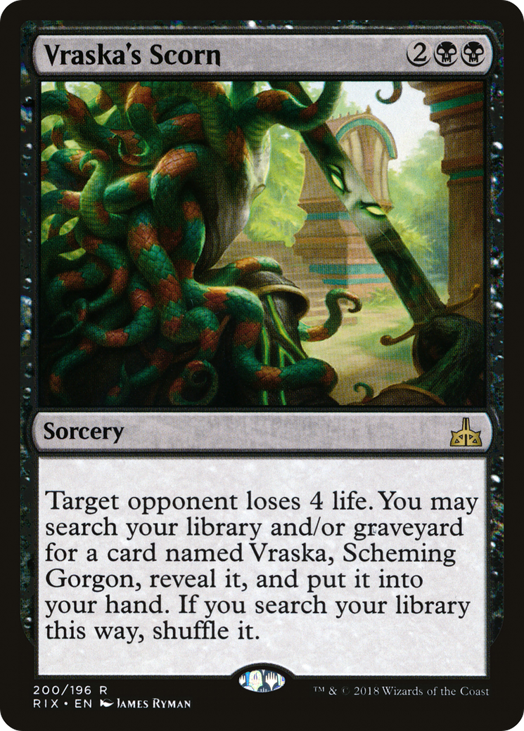 Vraska's Scorn [Rivals of Ixalan] | Silver Goblin