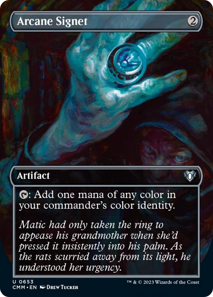 Arcane Signet (Borderless Alternate Art) [Commander Masters] | Silver Goblin