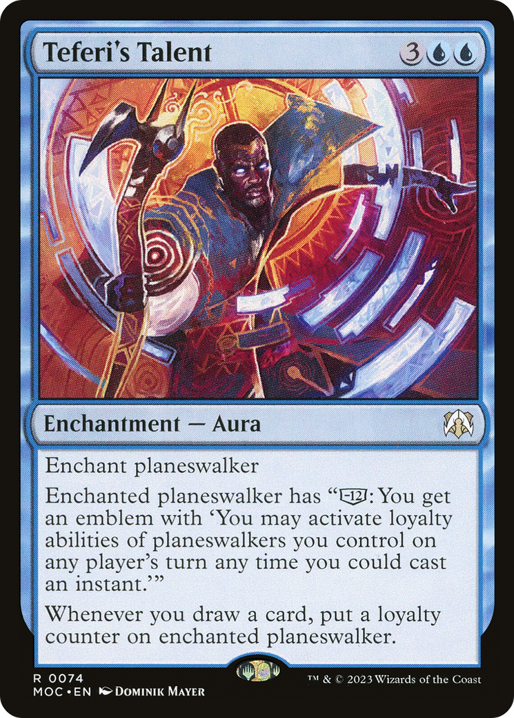 Teferi's Talent [March of the Machine Commander] Foil