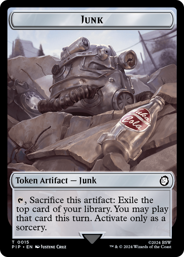 Junk // Robot Double-Sided Token [Fallout Tokens] | Silver Goblin