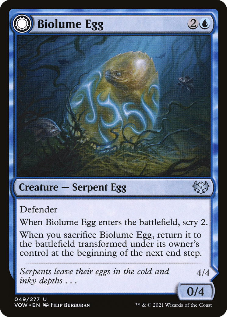 Biolume Egg // Biolume Serpent [Innistrad: Crimson Vow] | Silver Goblin