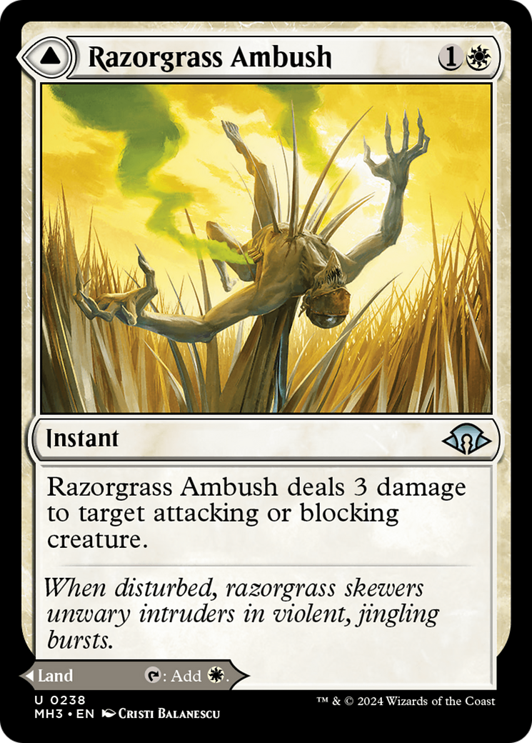 Razorgrass Ambush // Razorgrass Field [Modern Horizons 3] | Silver Goblin